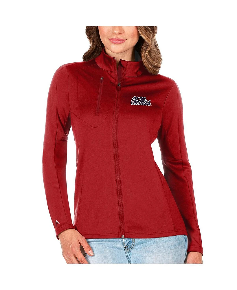 Antigua Women's Red Ole Miss Rebels Generation Full-Zip Jacket