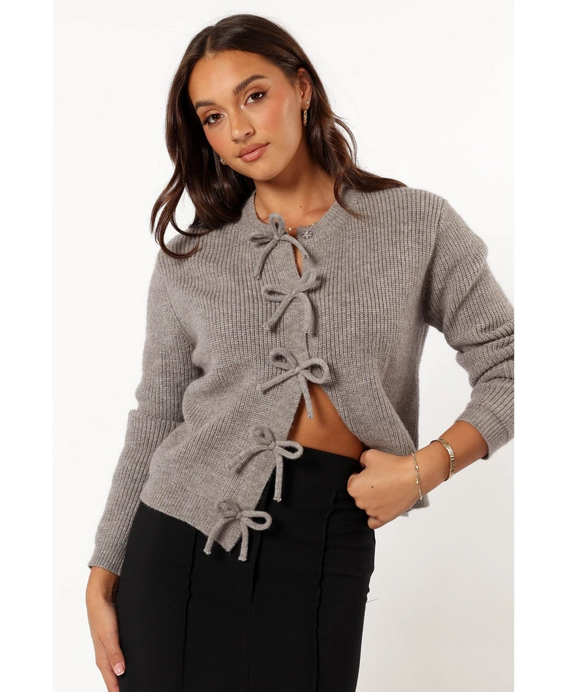 Petal and Pup Women's Wilde Bow Front Cardigan