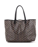 Pre-Owned Goyard Pm Saint Louis Tote Claire Voie Coated Canvas