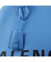 Pre-Owned Balenciaga Medium Logo Ville Bag Leather