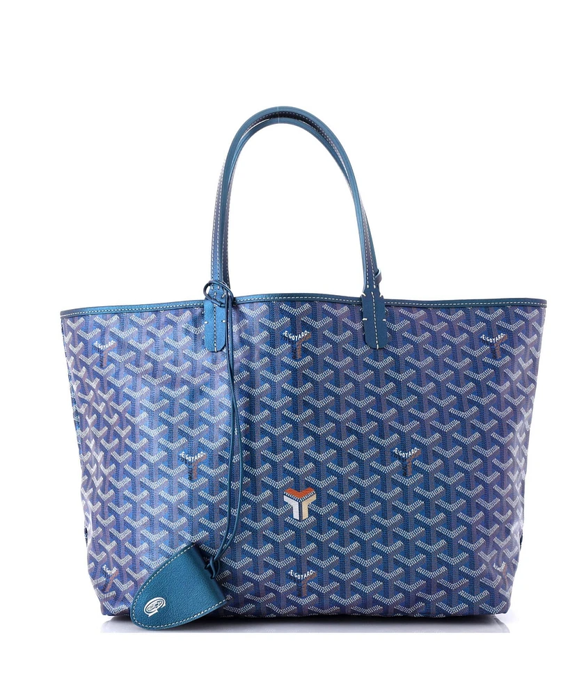 Pre-Owned Goyard Pm Saint Louis Tote Iridescent Coated Canvas