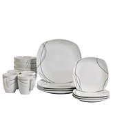 Tabletops Unlimited Alec 16 Pc. Ash White Dinnerware Set, Service for 4