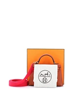 Pre-Owned Hermes 20 Kelly Mini Ii Amazone Handbag Brown Chevre Mysore with Palladium Hardware