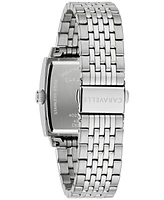 Caravelle Men's Classic Diamond Accent Stainless Steel Bracelet Watch 33mm