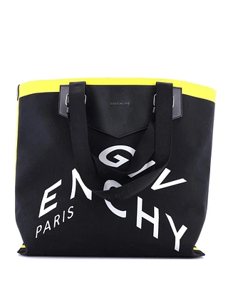 Pre-Owned Givenchy Large Antigona Logo Shopping Tote Printed Canvas