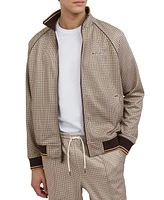 Ben Sherman Men's Regular-Fit Houndstooth Check Full-Zip Track Jacket