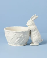 Lenox Wicker Creek Bunny Candy Dish