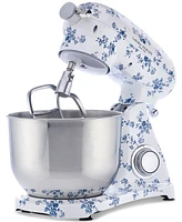 Laura Ashley Floral-Print 6L 6-Speed Die-Cast Stand Mixer