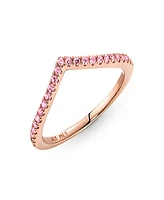 Pandora Rose Gold Timeless Wish Sparkling Statement Ring