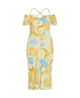 City Chic Plus Cady Print Dress