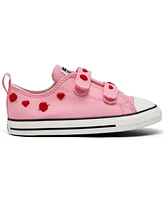 Converse Toddler Girls Chuck Taylor All Star Ox 2V Love Me Lots Stay-Put Closure Low Top Casual Sneakers from Finish Line