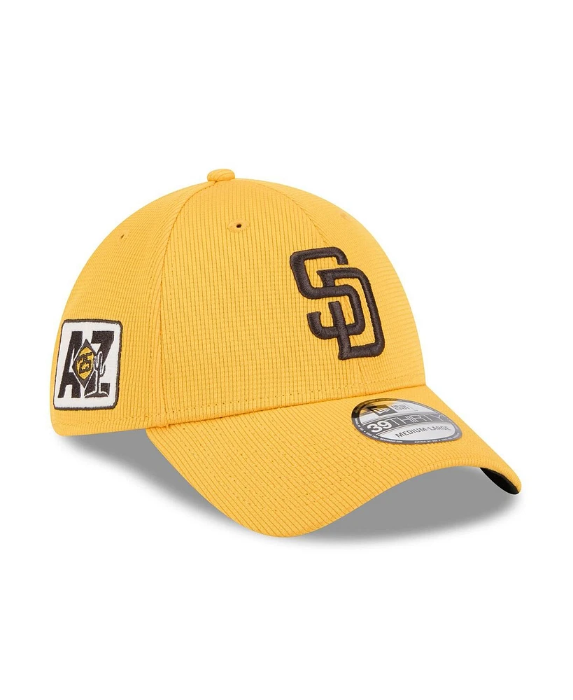 New Era Men's Yellow San Diego Padres 2025 Spring Training 39THIRTY Flex Hat