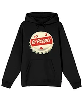 Dr. Pepper Big & Tall Dr Bottle Cap Black Sweatshirt-4XL