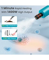 1400W Handheld Steam Cleaner with 14-Piece Accessory Kit and Child Lock