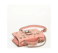 Susu The Hollywood Leather Crossbody Bag Pale Pink