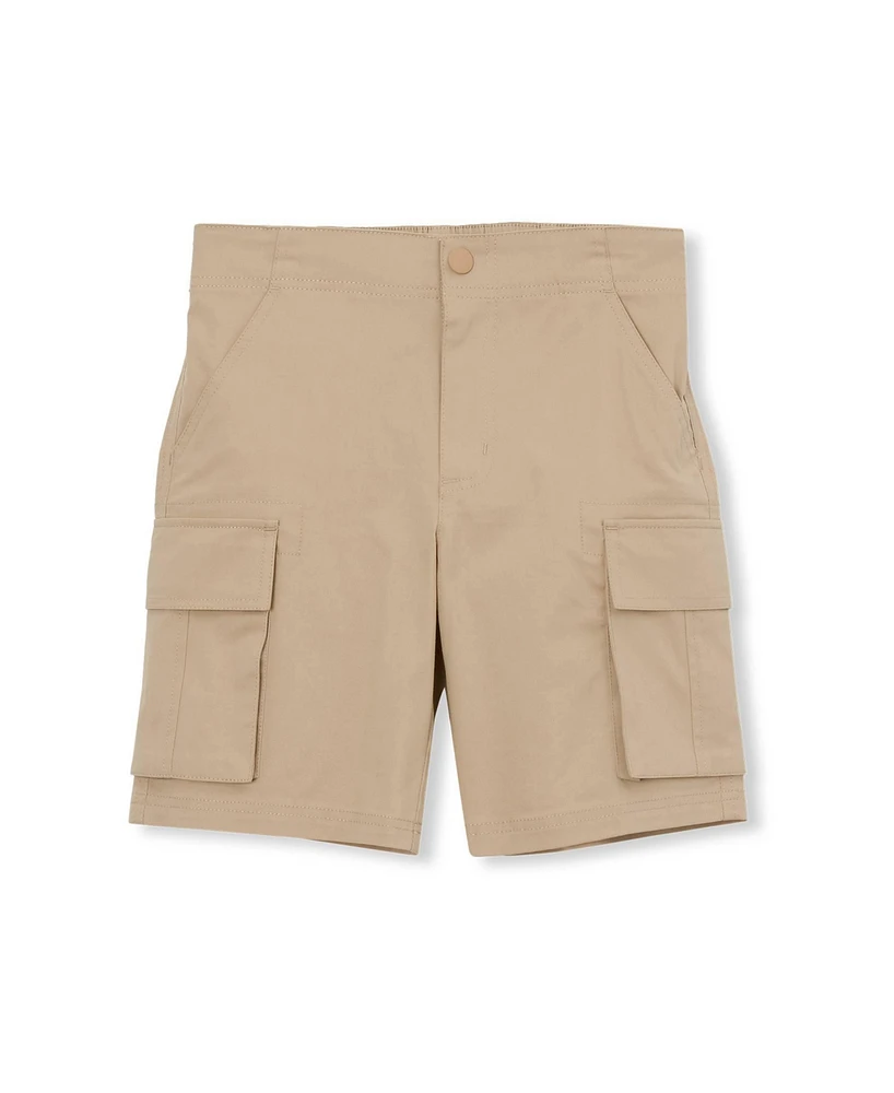 Lands' End Boys Stretch Canvas Cargo Shorts