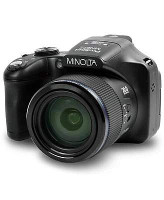 Minolta Minolta Pro Shot 20 Mega Pixel Hd Digital Camera with 67X Optical Zoom, Full 1080P Hd Video & 16GB Sd Card, Black