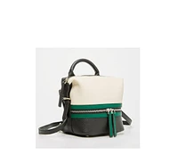 Susu Leather Backpack Purse for Women Convertible Crossbody Bag Medium Size with Front and Back Pockets