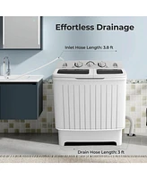 20 lbs Portable Washing Machine with Built-in Gravity Drain