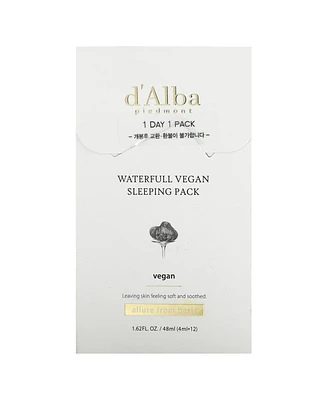 d'Alba Waterfull Nutrition Sleeping Pack 12 Packs