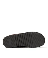 Dearfoams Men's Dean Genuine Suede Clog Slipper with Embroidery