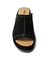 Minnetonka Women's Paislee Suede Wedge Sandals