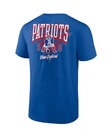 Fanatics Men's Royal New England Patriots Big Tall Throwback Logo T-Shirt