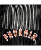 Mitchell & Ness Men's White Phoenix Suns Hardwood Classics Blocker Foam Front Trucker Snapback Hat