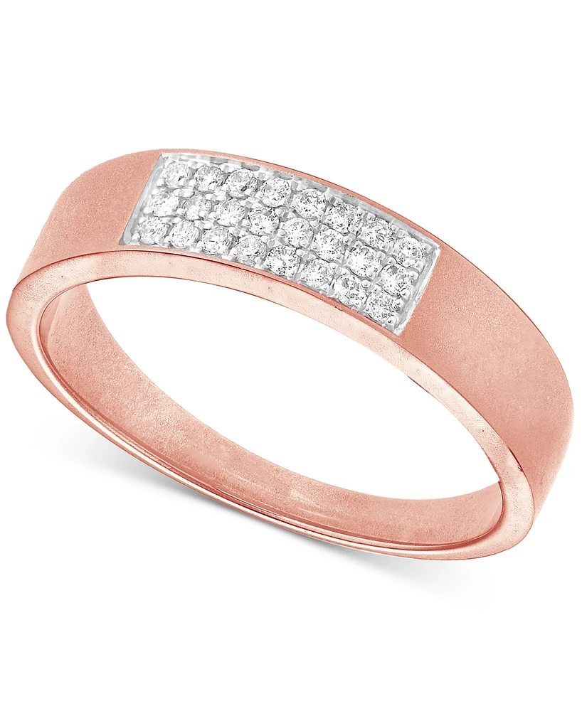 Diamond Cluster Ring (1/5 ct. t.w.) in 10k Rose Gold