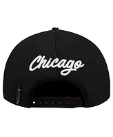 Pro Standard Men's Black Chicago Bulls Paint the City Pinch Front Snapback Hat