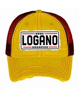 Team Penske Men's Checkered Flag Sports Yellow Joey Logano 2024 Nascar Cup Series Champion Patch Adjustable Hat