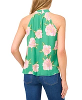 CeCe Women's Floral Print Halter Top