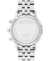 Movado Men's Museum Classic Swiss Quartz Chronograph Stainless-Steel Watch, 42mm