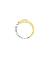 And Now This Two Tone Interlocking Statement Ring