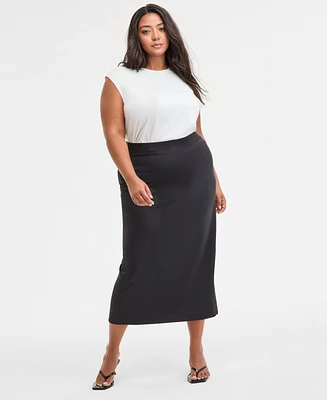 Bar Iii Trendy Plus Midi Skirt, Exclusively at Macy's