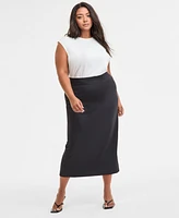 Bar Iii Trendy Plus Midi Skirt, Exclusively at Macy's