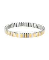 Adornia Tarnish Resistant Two-Tone Stretch Bar Bracelet