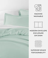 ienjoy Home Double Brushed Solid Duvet Cover Set