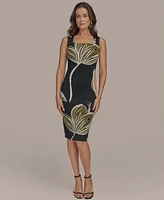 Donna Karan New York Women's Floral-Print Sheath Dress