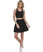 Dkny Jeans Women's Ribbed Cropped Tank Top