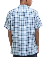 Barbour Men's Midfield Relaxed Fit Short Sleeve Tartan Button-Front Shirt