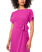 Vince Camuto Women's Tie-Waist Boat-Neck Midi Dress