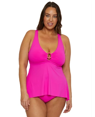 Becca Etc Plus Marble Canyon Ring Tankini Top