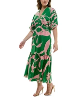 Taylor Plus Printed Maxi Dress