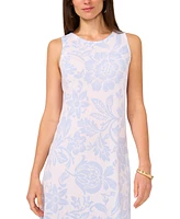 Vince Camuto Women's Floral Sleeveless Keyhole-Back Crewneck Maxi Dress