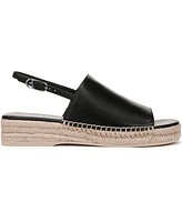 Franco Sarto Women's Rune Open Round Toe Slingback Espadrille Sandals