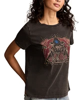 Lucky Brand Women's Singing Skeletons Crewneck Tee