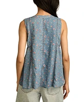 Lucky Women's Ditsy Floral Printed Sleeveless Shirt