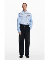 Desigual Men's Upcycling jeans with frayed hem