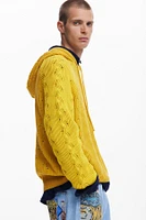 Desigual Men's Hooded sweatshirt with eyelet details